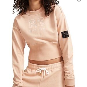 NWT PE Nation Sprint Shot Sweatshirt in Maple Sugar